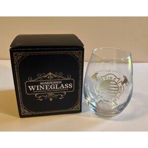 Funny Good Day Bad Day Don't Even Ask Fire Department Double sided Wine Glass